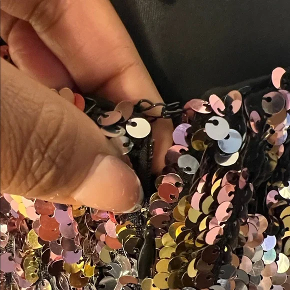 Badgley Mischka Sparkling Sequin Mini Dress - Picture 7 of 9